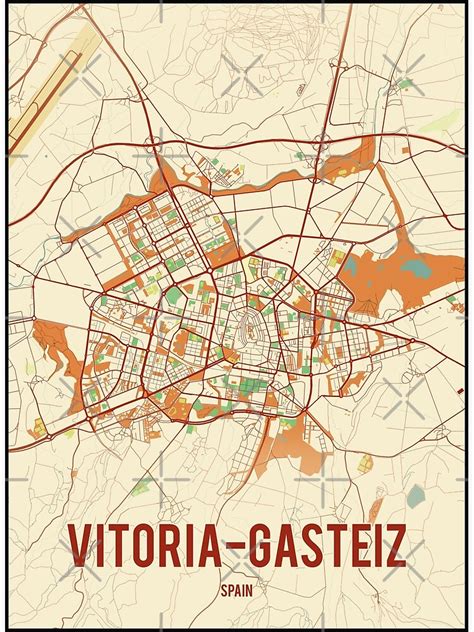 Mapa de Vitoria-Gasteiz con puntos de control de calidad del agua
