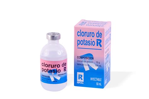 Diagrama comparativo de administración rápida vs. lenta de cloruro de potasio