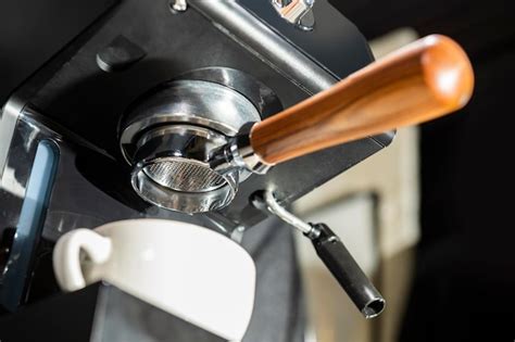 Detalle del portafiltro extraíble de la cafetera Terraillon