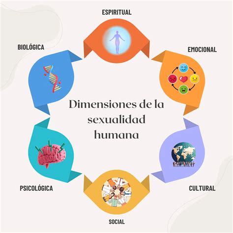 Diagrama que muestra las tres dimensiones de la sexualidad: psicológica, biológica y espiritual