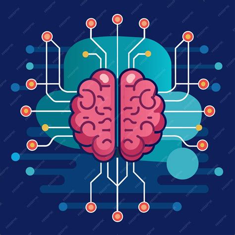 Ilustración de un cerebro electrónico conectado a tuberías de agua y filtros.