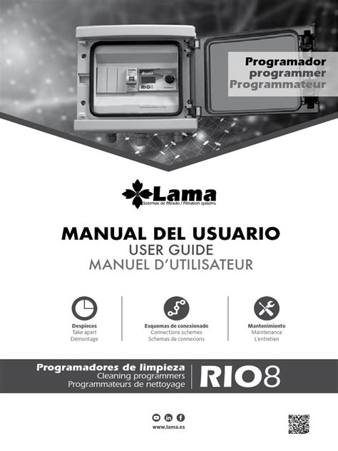 Fotografía del programador Lama RIO 8 con su interfaz.