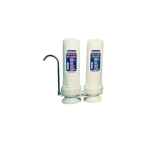 Esquema de un filtro de agua de doble etapa