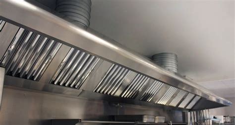 Campana extractora industrial con filtro de grasa