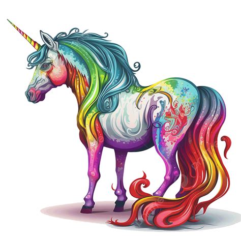 Ilustración de un unicornio con un fondo de colores pastel y brillos