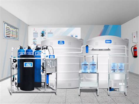 Máquina purificadora de agua en una cocina moderna