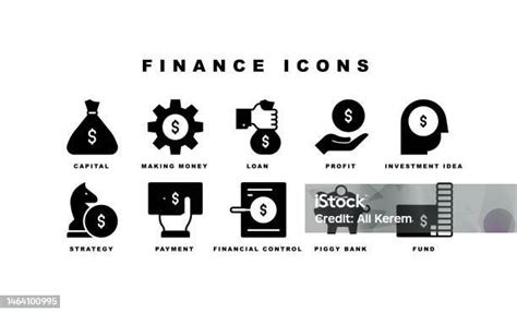Iconos representando variedad, financiación y stock