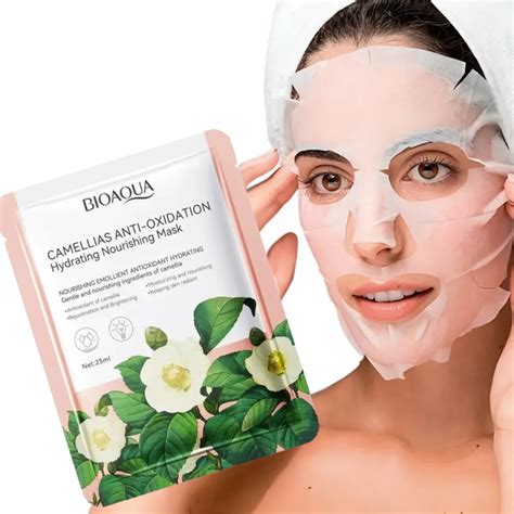 Láminas de mascarilla de camelia