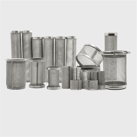 Detalle de una cesta de filtro de acero inoxidable