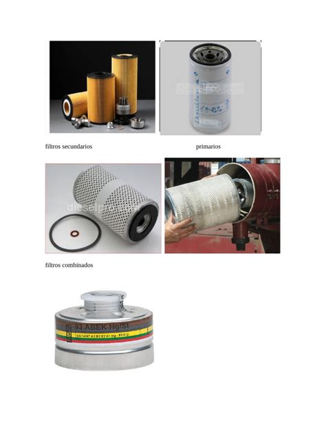 Comparación visual de filtros primarios y de seguridad