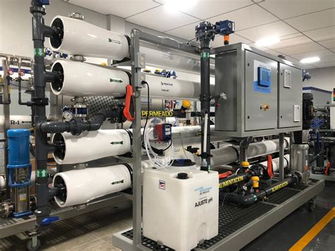 Proceso de osmosis inversa en planta potabilizadora