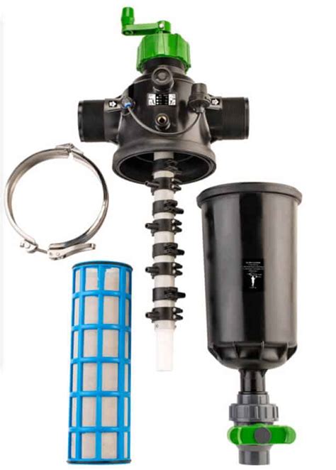 Diagrama comparativo de filtros manuales, semiautomáticos y automáticos