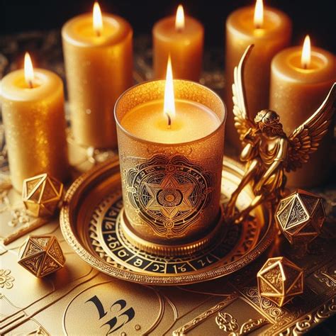 Velas dispuestas en los puntos cardinales para un ritual