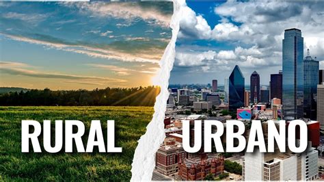 Diagrama comparativo de contaminación urbana vs. rural