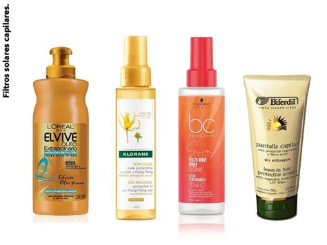 Filtro UV protegiendo la fibra capilar del sol