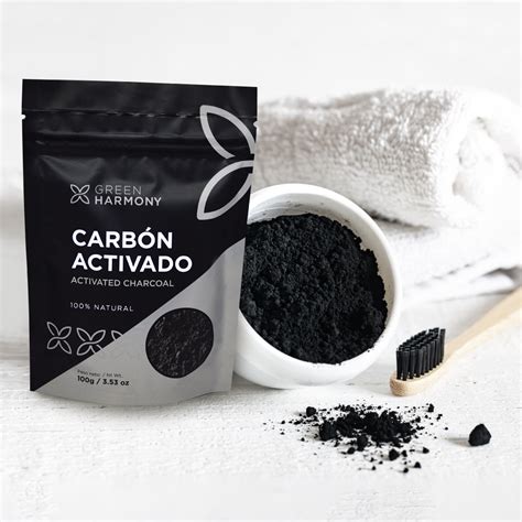 té verde y carbón activado