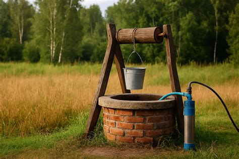 Pozos de agua en zona rural