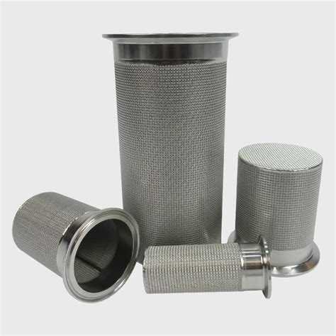 Primer plano de una malla de filtro de acero inoxidable