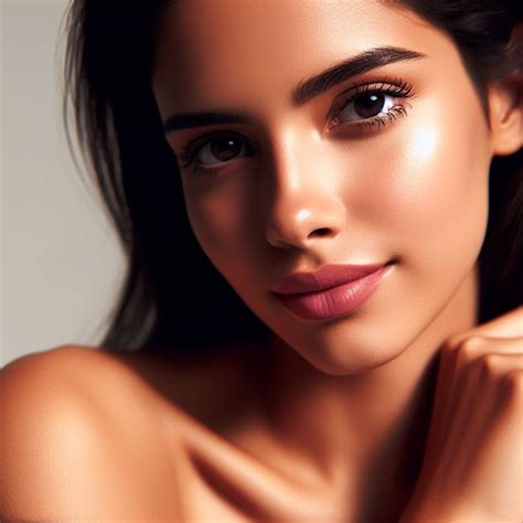 rostro femenino con piel radiante