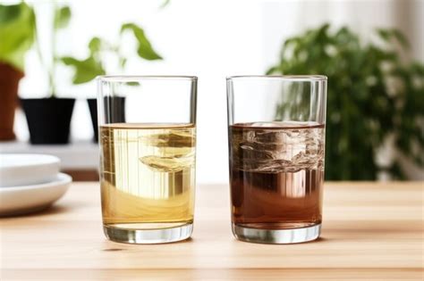 Comparación visual de alimentos cocinados con agua filtrada y sin filtrar