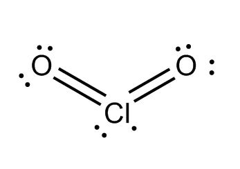 Molécula de Dióxido de Cloro (ClO2)