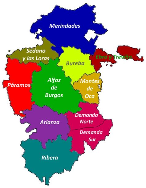 mapa de la provincia de Burgos con puntos indicando municipios con nuevas depuradoras