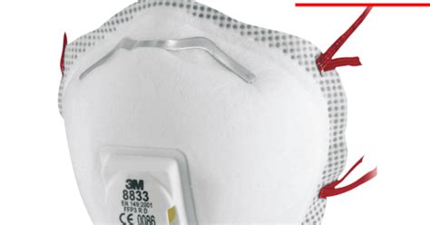Diseño ergonómico de mascarilla 3M 8833