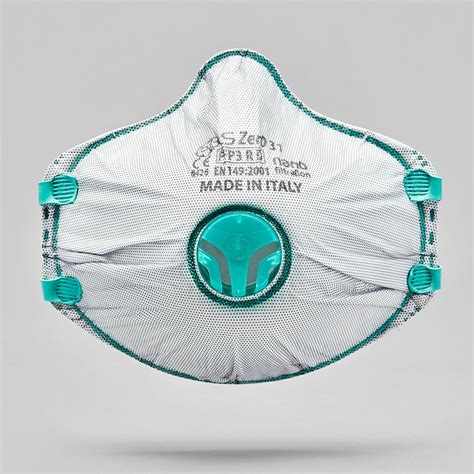 Diagrama de capas de filtración en una mascarilla FFP3