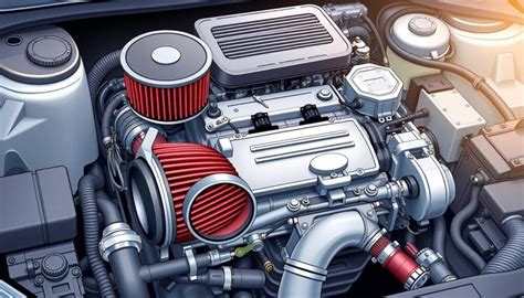 Sistema de admisión de aire de un coche