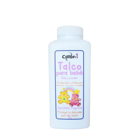 Envase de polvo de talco para cuidado de látex