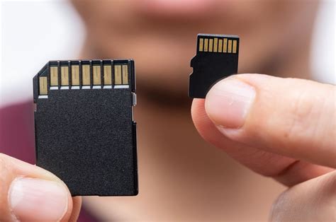 Tarjeta SD en un dispositivo electrónico