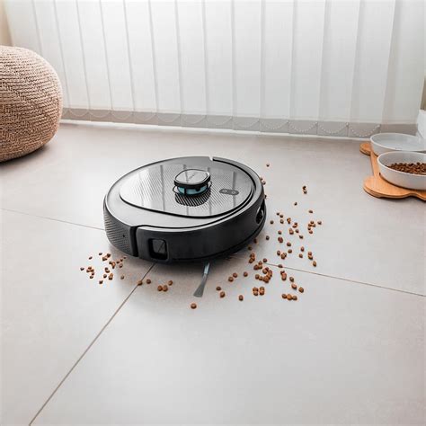 Diagrama de un robot aspirador Conga mostrando la ubicación del filtro HEPA