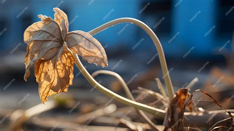 Planta marchita por falta de agua