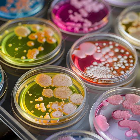 Microscopía de colonias de Legionella en un medio de cultivo