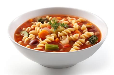 Imagen de un plato de sopa de verduras humeante