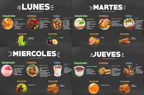 Ilustración de un menú diario equilibrado con opciones saludables