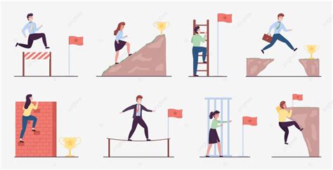 Persona superando obstáculos