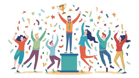 Grupo de personas celebrando un logro