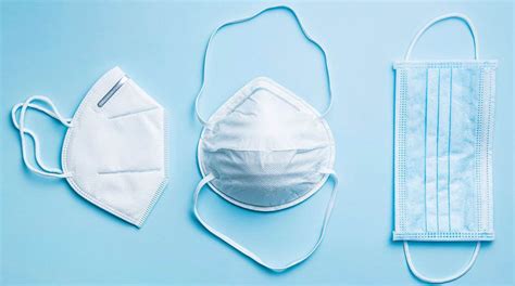 Imagen de diferentes tipos de mascarillas homologadas
