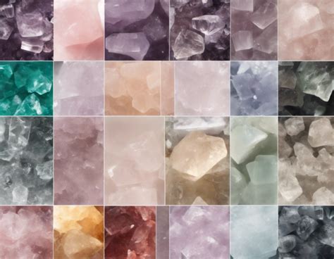 Diversas formas y colores del cuarzo