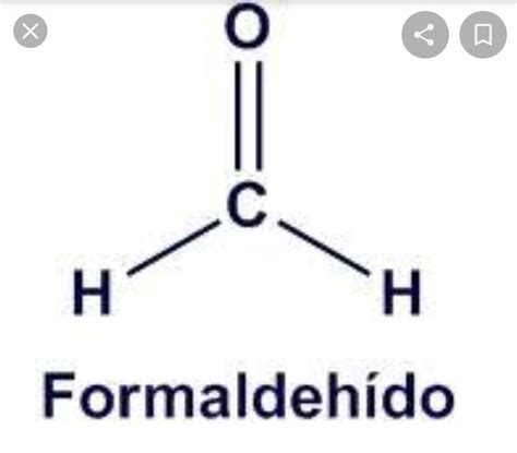 Estructura química del formaldehído
