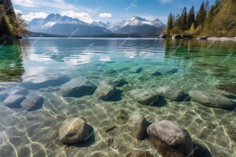 Paisaje alpino suizo con un lago cristalino
