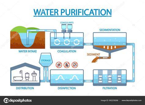 Infografía comparativa de diferentes sistemas de purificación de agua