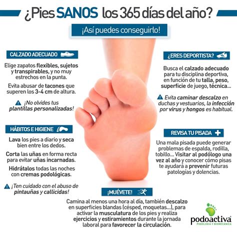 pies sanos y cuidados