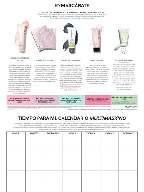 Diagrama comparativo de mascarillas: hidrogel, tela, arcilla