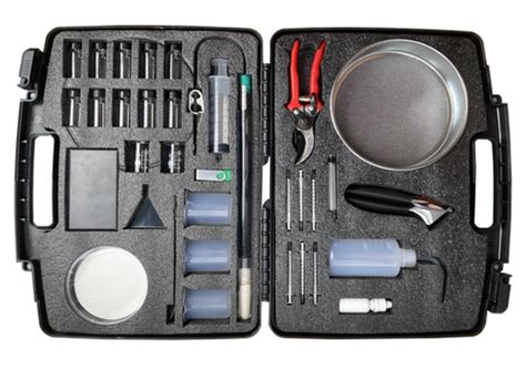 Imagen de un kit de muestreo de granos.
