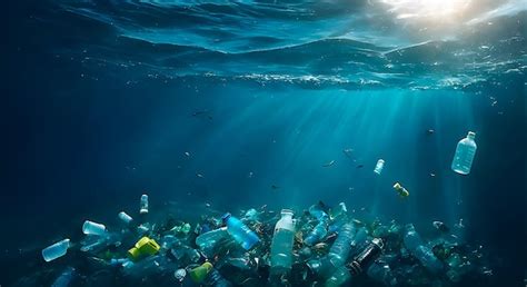 Océano contaminado con plásticos