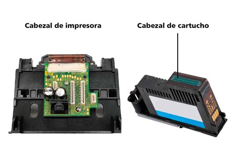 Diagrama de cabezal de impresión integrado vs. separado