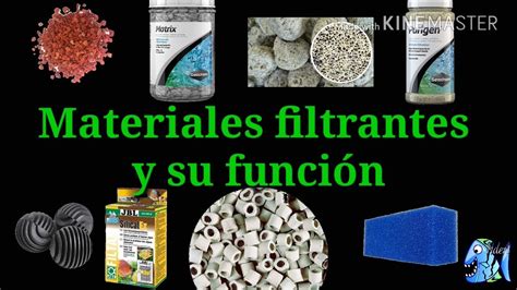 materiales filtrantes para acuarios