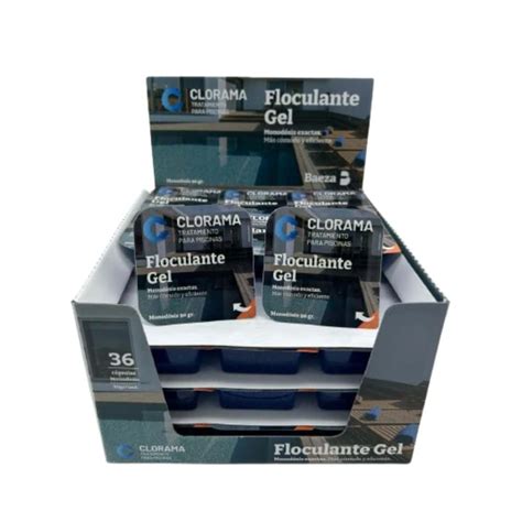 Gel floculante en mano